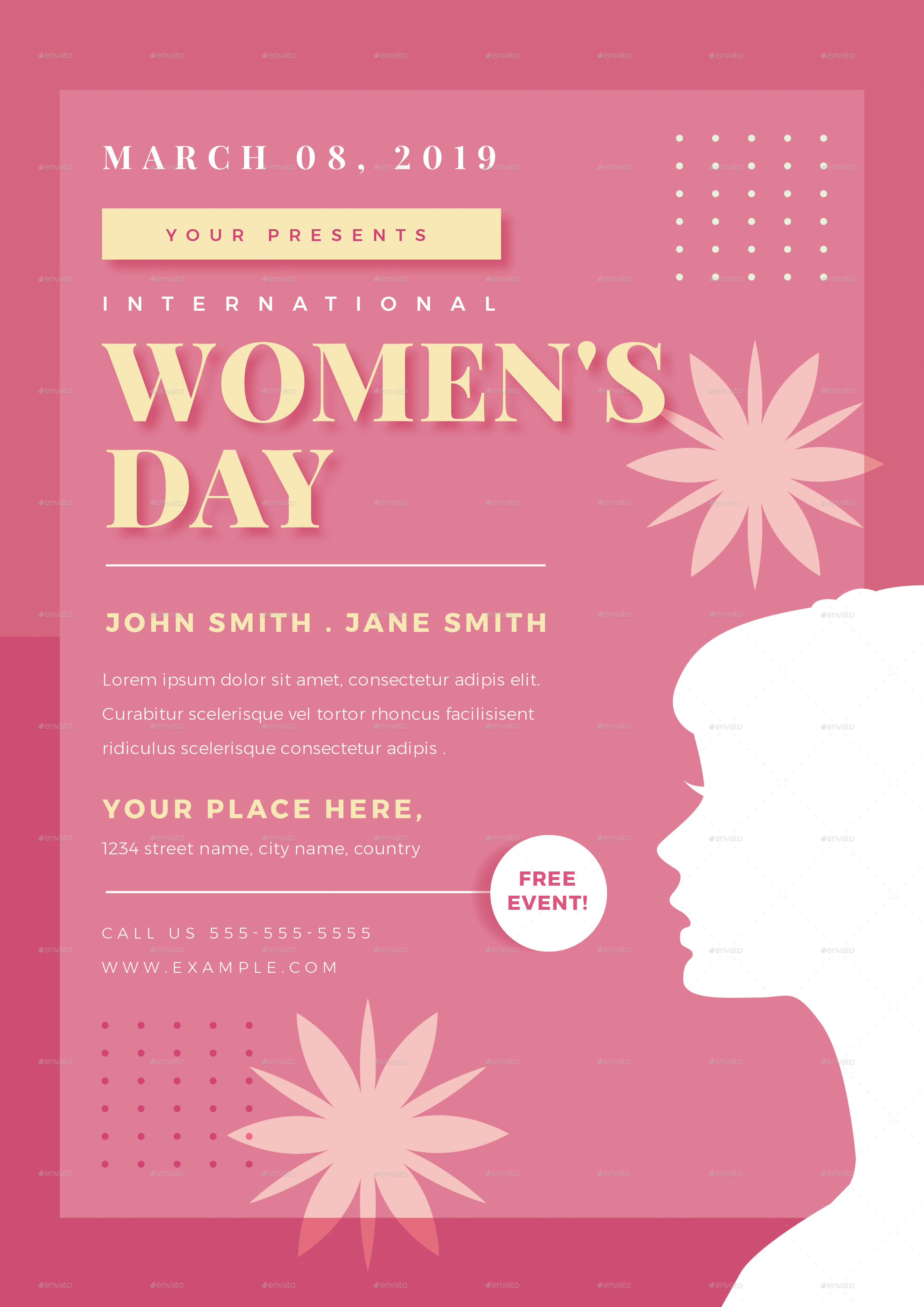 Womens Day Flyer, Print Templates GraphicRiver